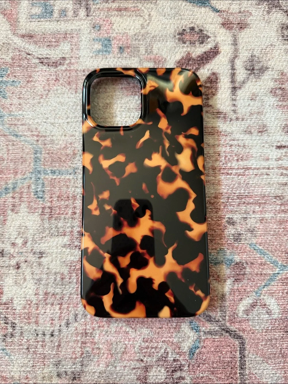 iPhone 12 Pro Max Tortoiseshell Pattern Phone Case - Black & Brown